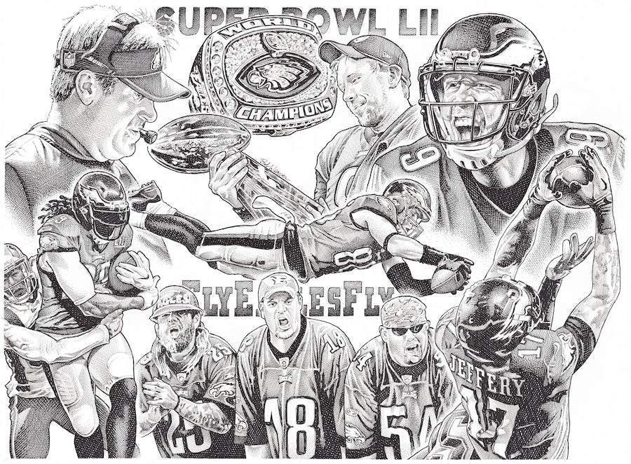 Philadelphia Eagles Super Bowl – Bob Weaver Art