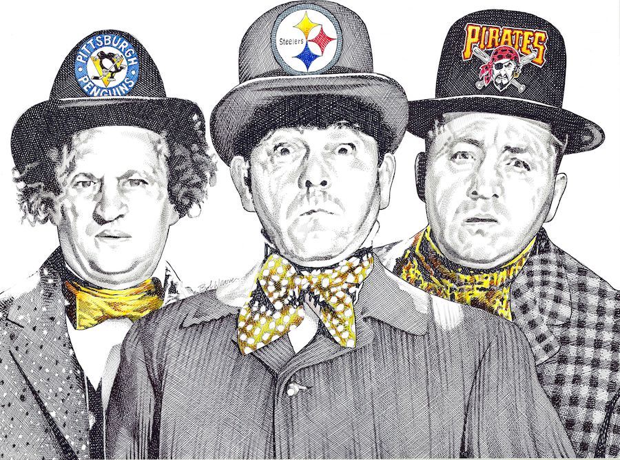 Three Stooges Pittsburgh Poster