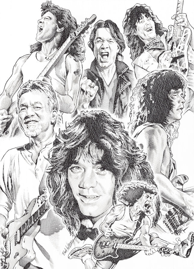 Eddie Van Halen Collage