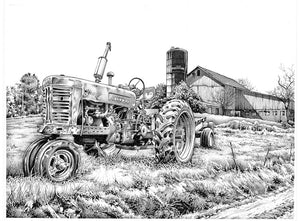 Farmall Tractor Poster