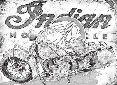 Indian Motorcycle with Logo