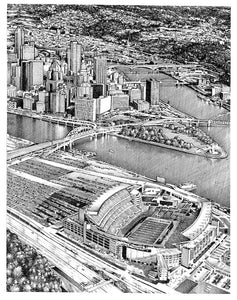 Pittsburgh Three Rivers Poster