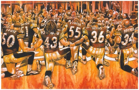 Steelers Praying Poster