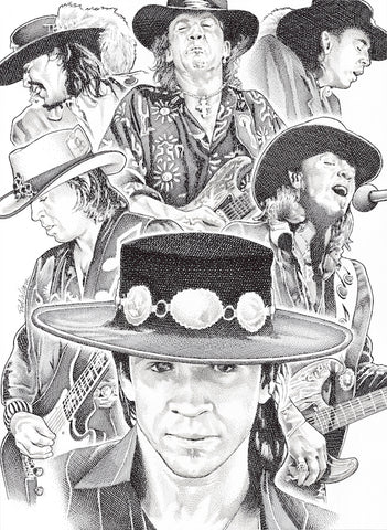 Stevie Ray Vaughn Collage