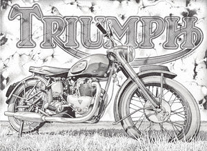 Triumph Motorcycle with Logo